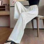 2498 Pcs Bulk Clearance Women's High Waist Linen Wide Leg Summer Loose Casual Floor-length Pants - Image 1