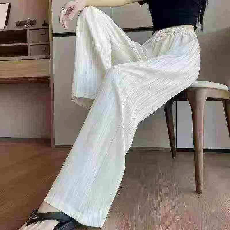 2498 Pcs Bulk Clearance Women's High Waist Linen Wide Leg Summer Loose Casual Floor-length Pants - Image 1