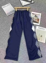 848 Pcs Unisex Retro Geometric Print High Waist Loose Wide Leg Cotton Terry Casual Sweatpants Stock Lot - Image 5