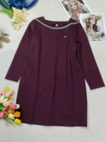 1208 Pcs 2025 New Arrival Women Summer Dark Green Vintage Waist-slimming Hepburn Style Off-shoulder Dress Stock Clearance, Size M-2XL, Individual Packing - Image 1