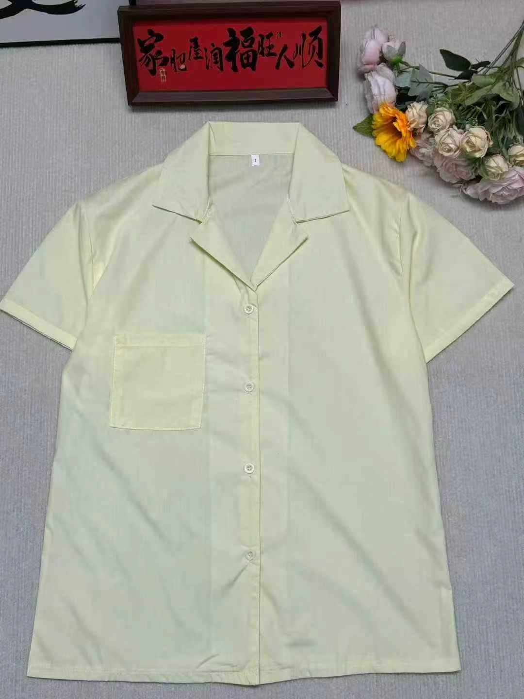 Korean Style Loose Relaxed Versatile Women's Short Sleeve Shirts, 180 Pieces Total Stock For Wholesale - Image 1