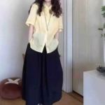 Korean Style Loose Relaxed Versatile Women's Short Sleeve Shirts, 180 Pieces Total Stock For Wholesale - Image 4