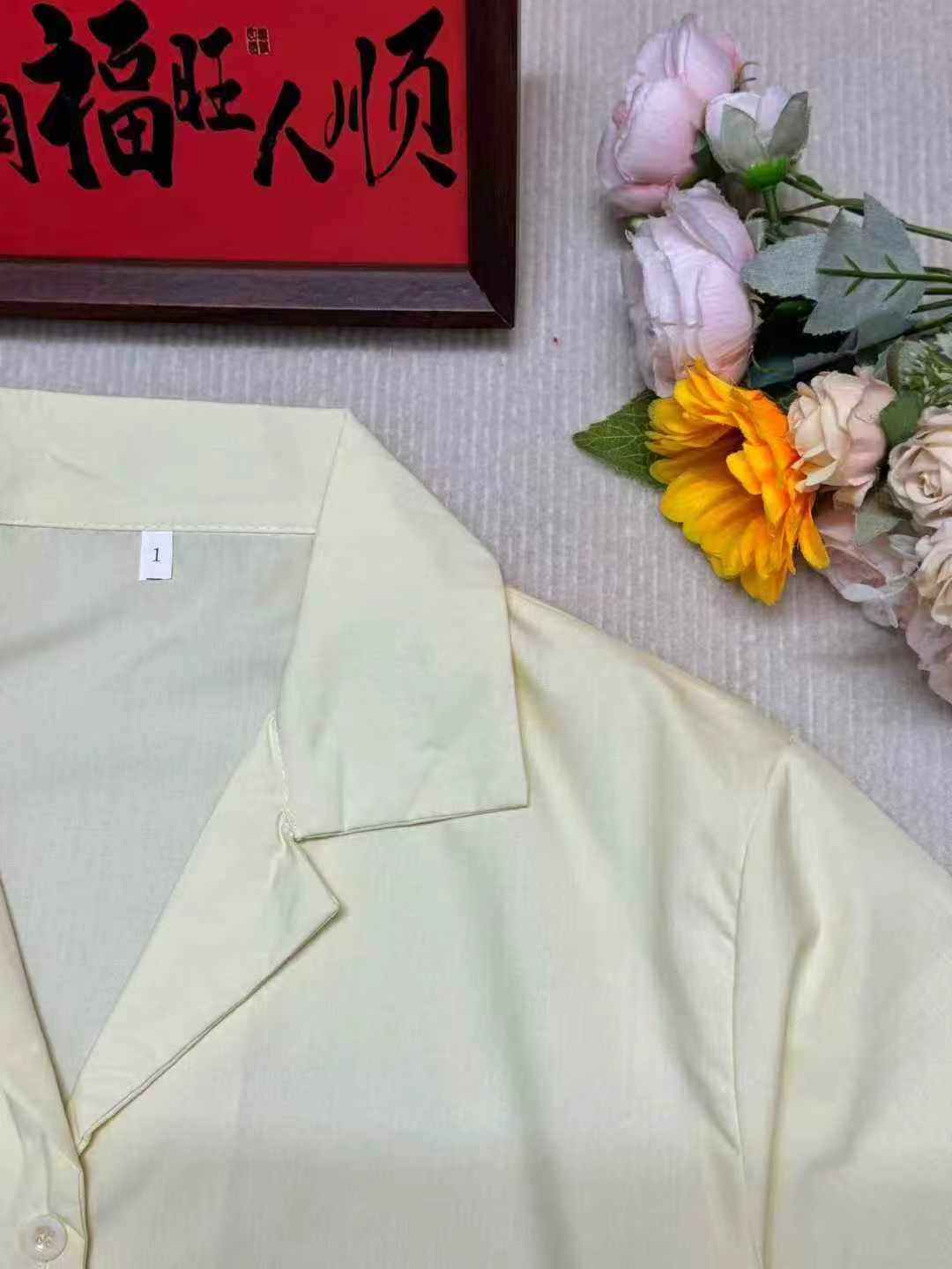 Korean Style Loose Relaxed Versatile Women's Short Sleeve Shirts, 180 Pieces Total Stock For Wholesale - Image 2