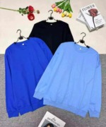 Over 9500 Pieces High Quality Plain Cotton Crewneck Mostly Fleece Lined Sweatshirts Bulk Stock Wholesale - Image 5