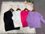 2300 Pieces Macaron Color Fleece Lined Kids Sweatshirts, 1/3 Hooded New Factory Clean Stock - Image 1