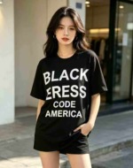 576 Pcs Women's Trendy Oversized Elastic Short Sleeve T-Shirts Bulk Stock, 2 Colors, Sizes M-XXL - Image 4
