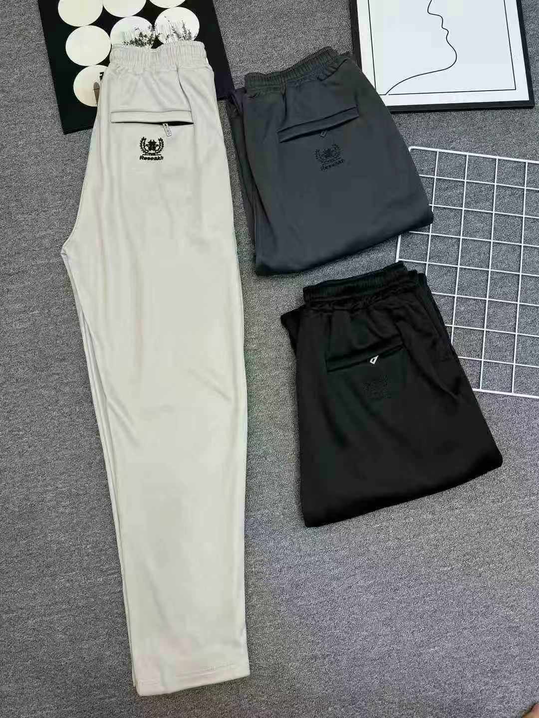 1992 Pieces Men's Fleece Lined Relaxed Straight Stretch Zipper Long Sweatpants Bulk Clearance - Image 1