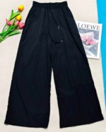 246 Pieces Women's Summer Lazy Style Ice Silk Crepe Wide Leg Casual Yamamoto Pants - Image 5