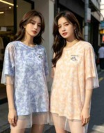 3637 Pcs Women's Summer Trendy Loose Mesh T-Shirts Bulk Stock Wholesale Export - Image 8