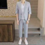 2100 Sets Recent New Men's Blazers Stock Lot, Sizes M-5L, Individual Packaging For Wholesale - Image 2