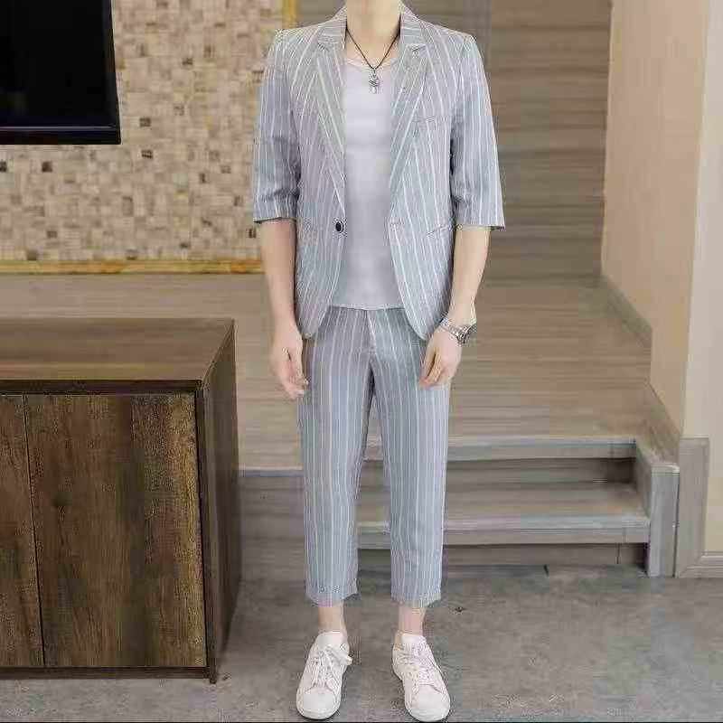 2100 Sets Recent New Men's Blazers Stock Lot, Sizes M-5L, Individual Packaging For Wholesale - Image 2