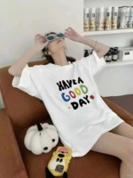 2025 New Summer Women's Pure Cotton Mid-length Short Sleeve T-Shirts, 454 Pieces Bulk Stock Wholesale - Image 8