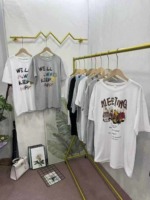 2025 New Summer Women's Pure Cotton Mid-length Short Sleeve T-Shirts, 454 Pieces Bulk Stock Wholesale - Image 4