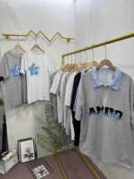 2025 New Summer Women's Pure Cotton Mid-length Short Sleeve T-Shirts, 454 Pieces Bulk Stock Wholesale - Image 3