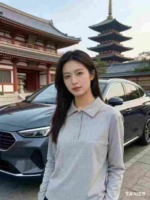 1960 PCS Women's Stretchy Lightweight Long Sleeve Loose POLO Neck Pullover Blouses Stock Lot - Image 3