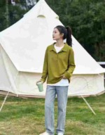 1960 PCS Women's Stretchy Lightweight Long Sleeve Loose POLO Neck Pullover Blouses Stock Lot - Image 2