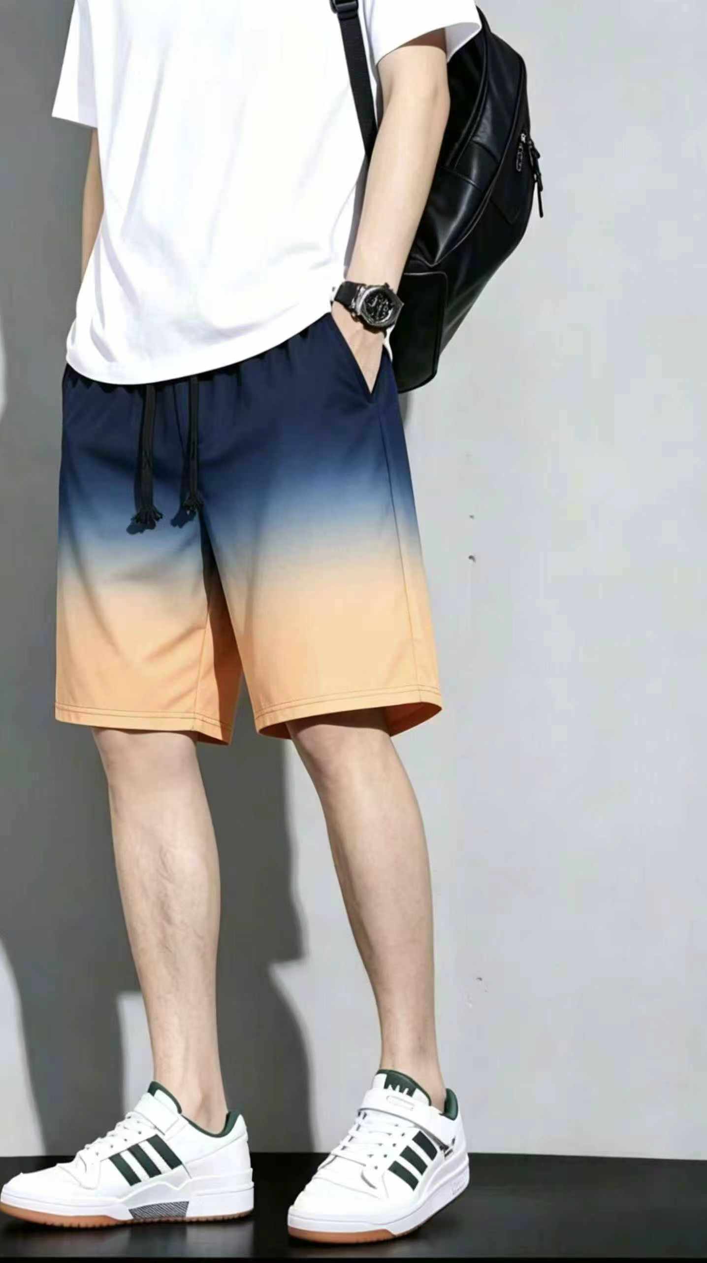 576 Pieces Summer Gradient Casual 5-inch Shorts, Sizes M-3XL, Individual Pack With Hangtag - Image 1
