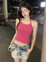 488 Pcs One Size Summer Women's Backless Round Neck Sleeveless Cami Tank Top, Inner & Outer Wear Wholesale Stock - Image 3