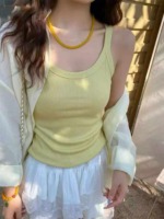 488 Pcs One Size Summer Women's Backless Round Neck Sleeveless Cami Tank Top, Inner & Outer Wear Wholesale Stock - Image 2