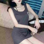 Approx 150 Pcs Plus Size Women's Summer Printed Loose Sleeveless Midi Tank Dress Bulk Stock - Image 8