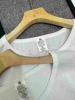 About 300 Pcs Summer Men's 100% Cotton Loose Crew Neck Solid T-shirts, Majority Plain, Few Printed, Size L-3XL Bulk Stock Wholesale - Image 4