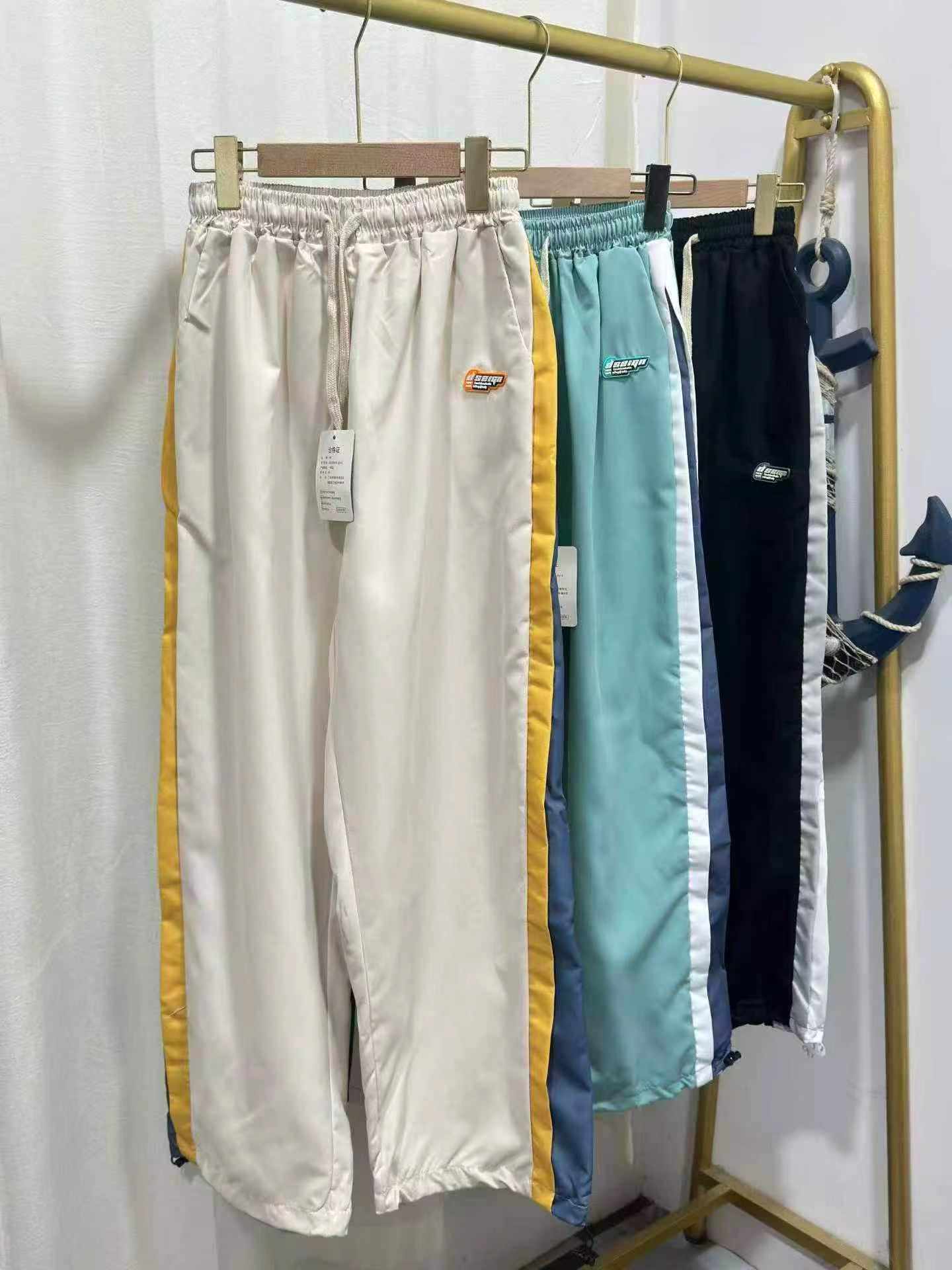 406 Pcs Men's Neutral Style Wide Leg Loose Straight Casual Sports Pants For Spring Autumn - Image 1