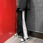 406 Pcs Men's Neutral Style Wide Leg Loose Straight Casual Sports Pants For Spring Autumn - Image 9