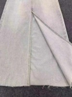 192 Pcs Vintage High Waist Washed Raw Hem Denim A-line Long Skirts For Women - Image 5