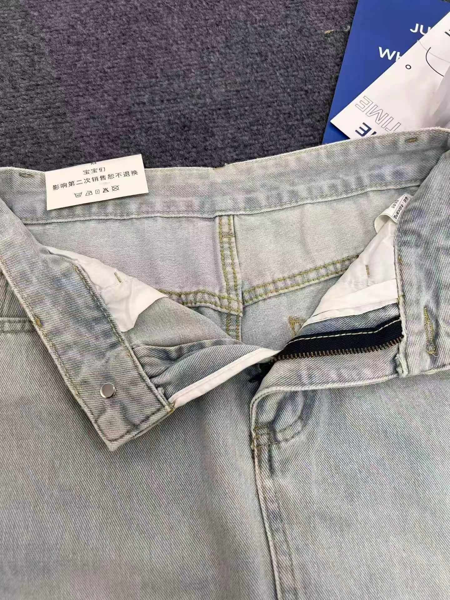 192 Pcs Vintage High Waist Washed Raw Hem Denim A-line Long Skirts For Women - Image 2