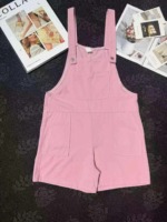 173 Pcs 2026 Dopamine Style Summer Women's Cotton Candy Color Slim Wide Leg Cargo Overalls Jumpsuits With Tags - Image 7
