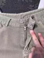 44 Pcs Women's Matcha Green High Waist Straight Wide Leg Jeans 2026 New, Authentic With Original Tag Bulk Stock - Image 3