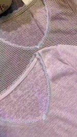 All Clearance: 8.2 CNY Each, Sweet Spicy Contrast Stripe Lace Short Sleeve T-Shirts, Around 60 Pieces, Brown Mainly, One Size - Image 8