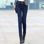 169 Pcs Women's 2026 New Korean Style High Waist Blue Stretch Slim Skinny Pencil Jeans Stock Lot Wholesale - Image 8