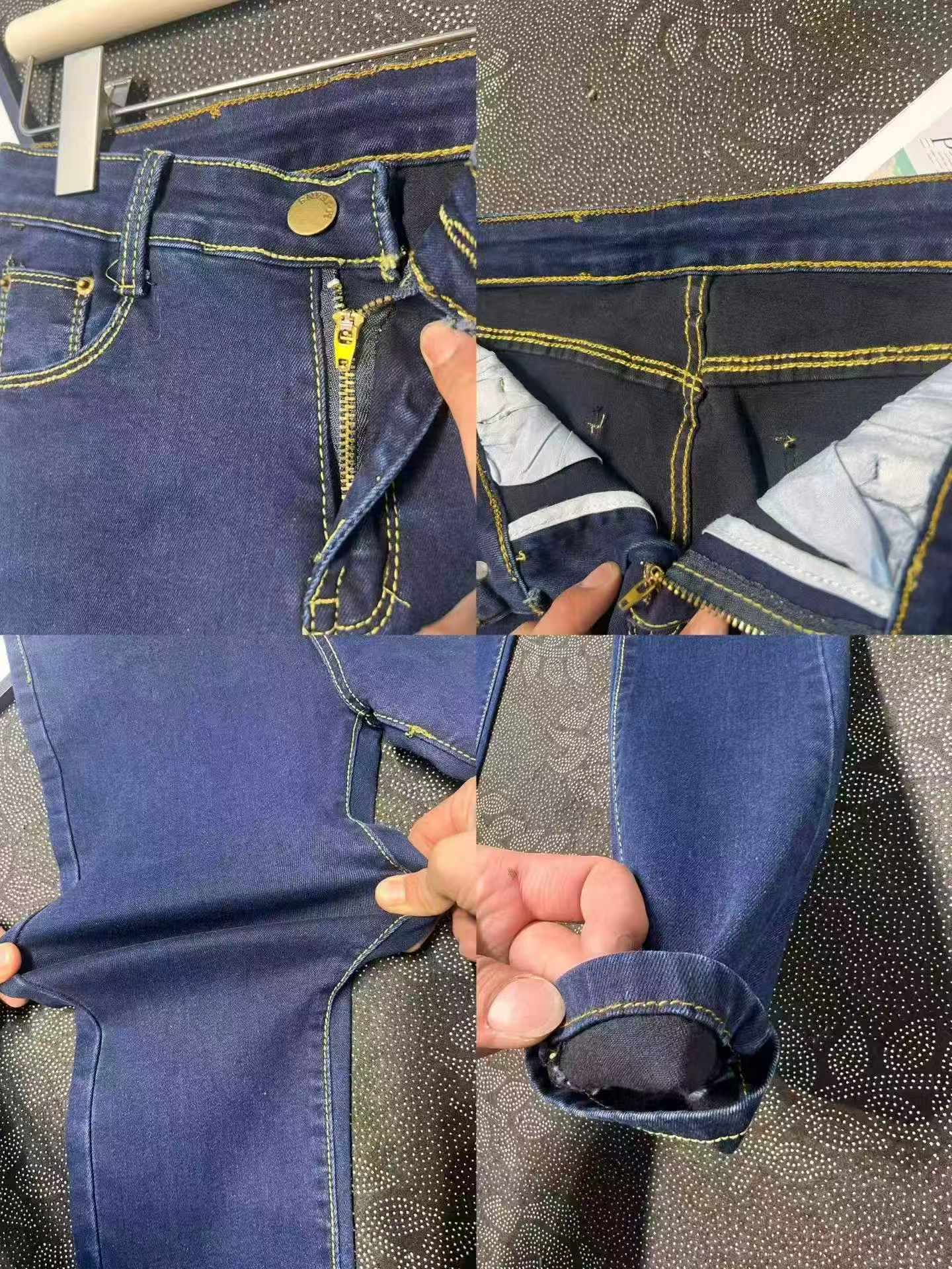 169 Pcs Women's 2026 New Korean Style High Waist Blue Stretch Slim Skinny Pencil Jeans Stock Lot Wholesale - Image 2