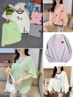 Bulk Clearance Korean Style Sweet Loose Long Sleeve Women Sweatshirts M-2XL, Total 1923 Pieces - Image 7