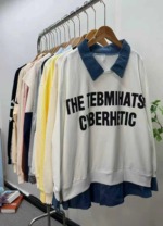 Bulk Clearance Korean Style Sweet Loose Long Sleeve Women Sweatshirts M-2XL, Total 1923 Pieces - Image 3