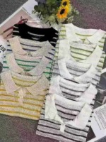 1150 Pieces Early Autumn New Korean Style Loose Contrast Stripe POLO Collar Long Sleeve Knit Sweater Stock - Image 6