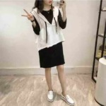 Total About 90 Sets Bulk Stock Women's Outfits: About 60 Korean Style Spring Autumn 2-piece Dress Sets, About 30 Long Sleeve Shorts Sets - Image 5