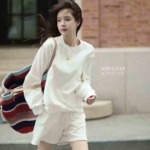 Total About 90 Sets Bulk Stock Women's Outfits: About 60 Korean Style Spring Autumn 2-piece Dress Sets, About 30 Long Sleeve Shorts Sets - Image 3