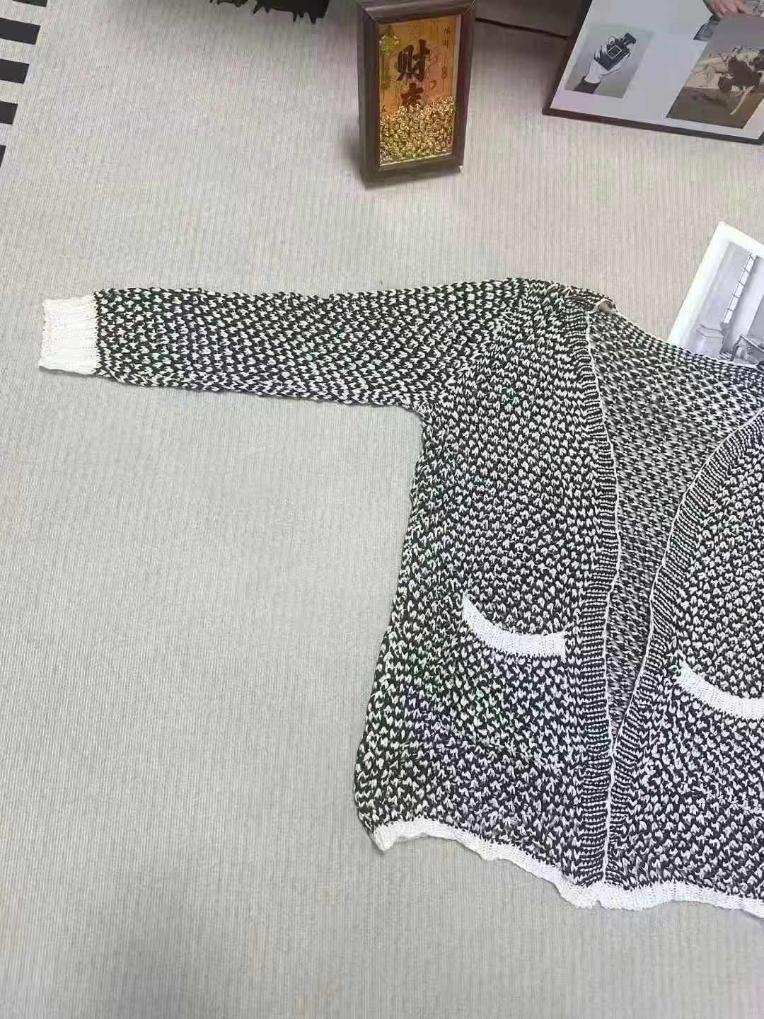 170 Pcs One Size Spring High-end Minimalist Hollow Out Open Cardigan Chinese Stock Clearance - Image 2