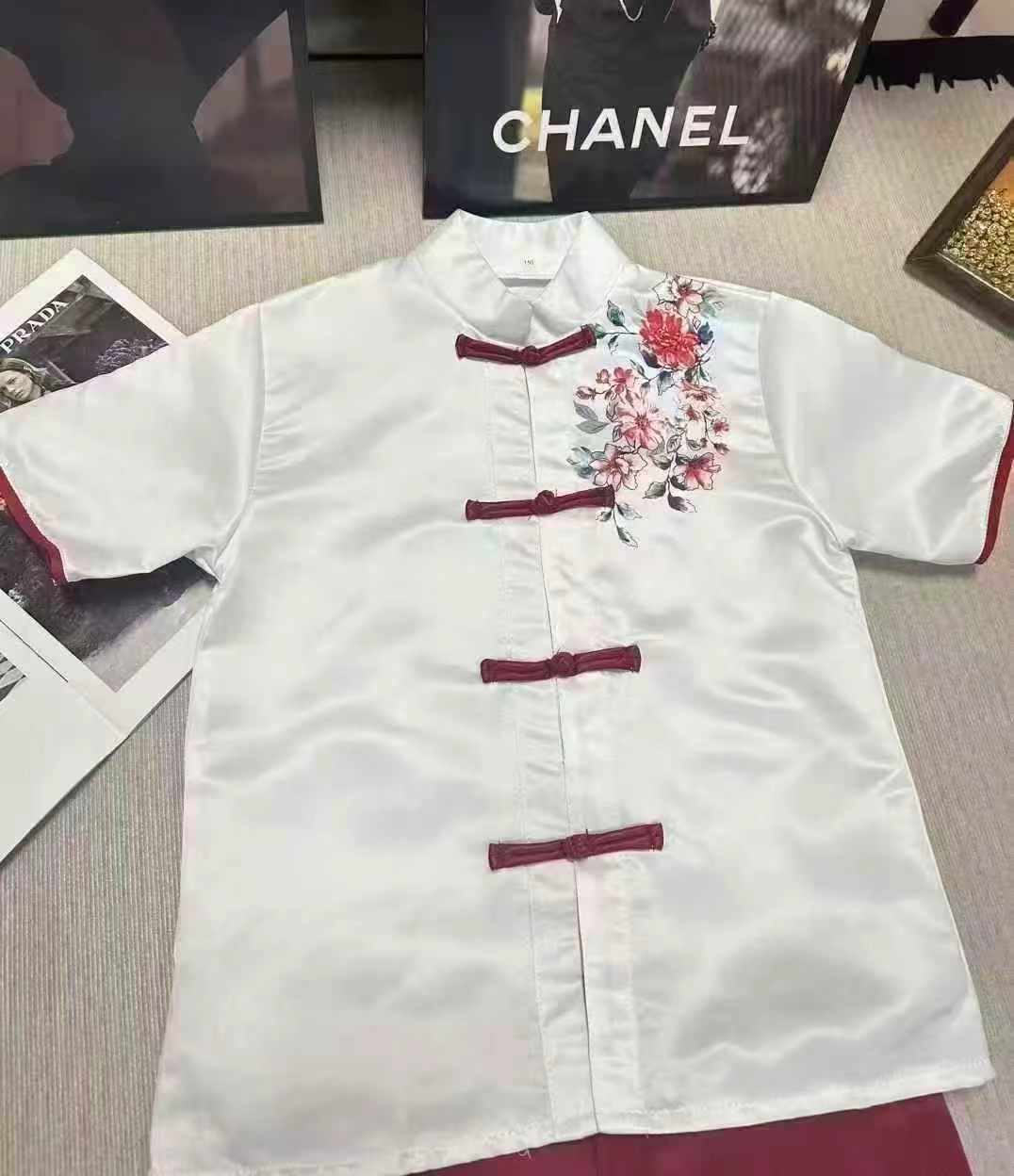 Hot Selling Boys Chinese Style Embroidered Short Sleeve Shirts - 149 Pieces Bulk Stock Clearance, Sizes 110-170 - Image 2