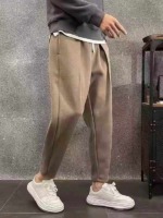Men's Trendy Solid Color Wide-Leg Harem Pants, 3 Colors Sizes M-3XL, About 50 Pieces Bulk Stock Wholesale - Image 1