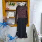 Approx 700 Pcs Premium Twisted Lapel Long Sleeve Mermaid Maxi Dress High Stretch Bulk Clear - Image 4