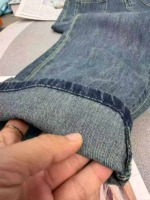 High Waist Wide Leg Women's Hong Kong Style Denim Jeans, 160 Pcs Total, Single Style Single Color, Individual Packing, Sizes XXS-XL, Stock Clearance (908#610) - Image 3