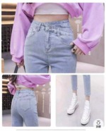 High Waist Women's Stretch Harem Jeans, 2 Colors, 400 Pieces Total, XXS-XL, Individual Packing - Image 8