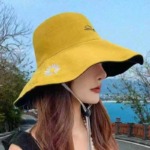 1000 Pieces Double Sided Daisy Women's Bucket Hat Summer Large Brim Sun Protection Wholesale Stock - Image 7
