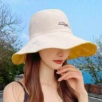1000 Pieces Double Sided Daisy Women's Bucket Hat Summer Large Brim Sun Protection Wholesale Stock - Image 2