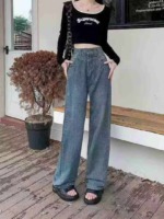 Vintage High Waist Wide Leg Petite Women's Jeans, 140 Pcs, XS-XL, Clearance Price 13.2 CNY - Image 7