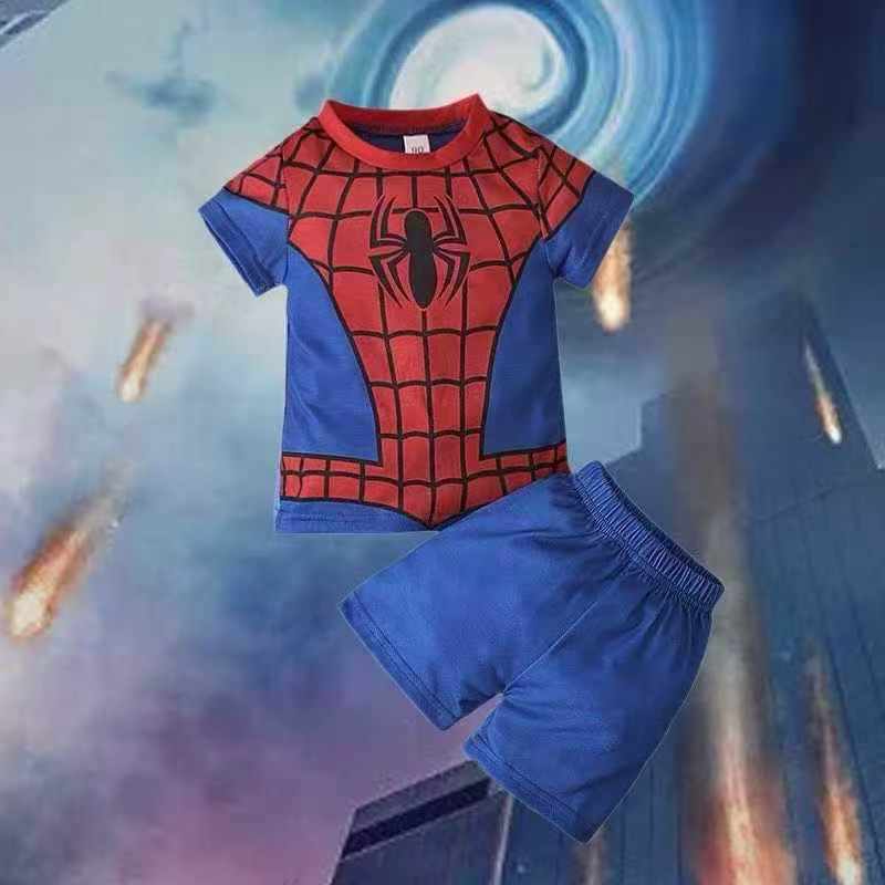 Marvel Spider-Man Return Short Sleeve Kids T-Shirt Set, Size 2T-4T, 5 Sets Per Pack, Approx 4200 Pcs Bulk Stock Wholesale - Image 1