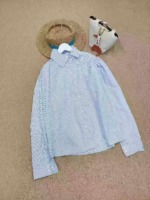 260 Pieces Clearance Korean HK Style Blue Striped Layered Premium Casual Cardigan Shirts - Image 8